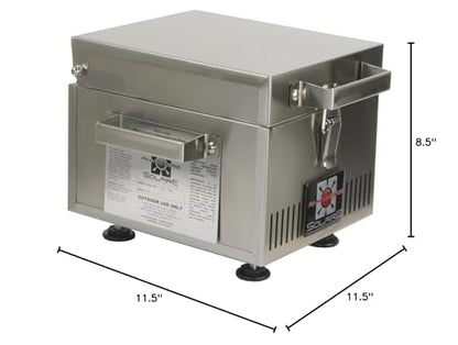 Solaire SOL-IR8A Anywhere Mini Personal Infrared Propane Gas Grill, Stainless Steel