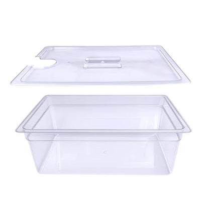 WELKOR 26 QT Sous Vide Container with Lid,Sous Vide Cookers Compatible with Anova, Joule, Nano, Wancle, Instapot,Perfect for Chicken, Beef,Parties and Professionals (26 qt without rack)