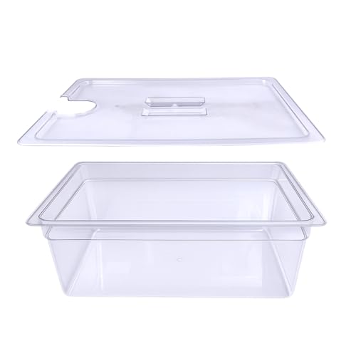 WELKOR 26 QT Sous Vide Container with Lid,Sous Vide Cookers Compatible with Anova, Joule, Nano, Wancle, Instapot,Perfect for Chicken, Beef,Parties and Professionals (26 qt without rack)