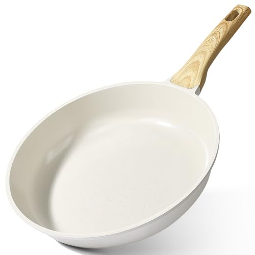 GiPP Ceramic Nonstick Frying Pan - 12 Inch Healthy Non-Toxic Non Stick Skillet Omelette Pans, Induction Compatible Chef Pan, PFAS & PFOA-Free, Dishwasher Safe, Stay Cool Handles