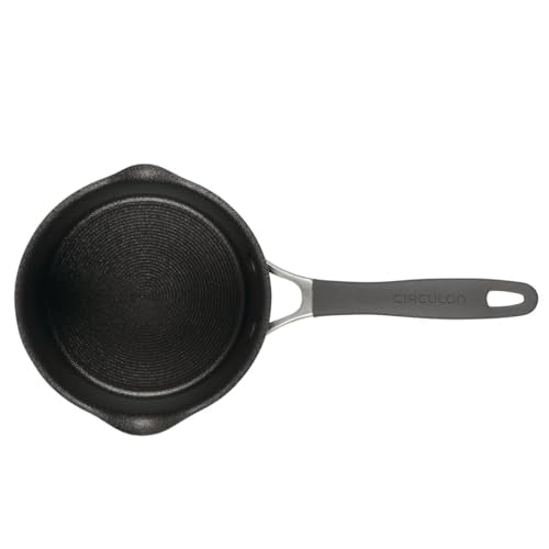 Circulon A1 Series w/ScratchDefense Nonstick Induction Straining 2qt SaucePan with Lid, Induction Cookware, 2-Quart Sauce Pan with Lid, Graphite