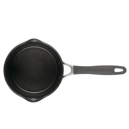 Circulon A1 Series w/ScratchDefense Nonstick Induction Straining 2qt SaucePan with Lid, Induction Cookware, 2-Quart Sauce Pan with Lid, Graphite