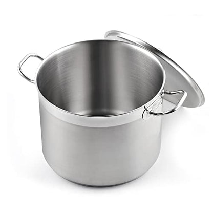 Cooks Standard Professional Stainless Steel Stock Pot with Lid, Large Pot for Cooking Pasta, Soup, Spaghetti, Oven Safe, Dishwasher Safe, Cookware for Canning, Boiling, Simmer, 16-Quart