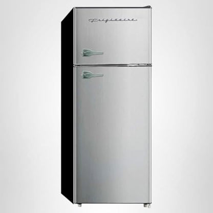 Frigidaire, 2 Door Apartment Size Refrigerator/Freezer Combo, 7.5 cu ft, Platinum Series, Stainless, 23" D x 21.5" W x 55.5" H