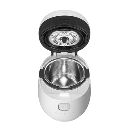 Cuchen 10-Cup Premium IH Pressure Rice Cooker & Multi-Cooker, Full 304Ti Stainless Steel Inner Pot, Dual High/Non-Pressure, Slow Cook & Auto Steam Clean (CRH-TWS1010PWUS)