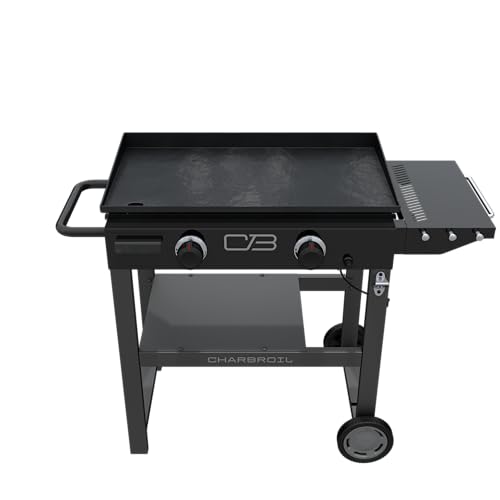 Charbroil 28" Performance Series Propane Gas Griddle with Cart 2 Burner Flat Top Grill, Black - 463459924
