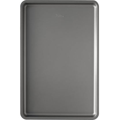 Wilton Silver Non Stick Large Baking Sheet, Cookie and Roasting Pan for Sheet Pan Meals, Made without PFAS, Even Heating, 17.25 x 11.5 Inch