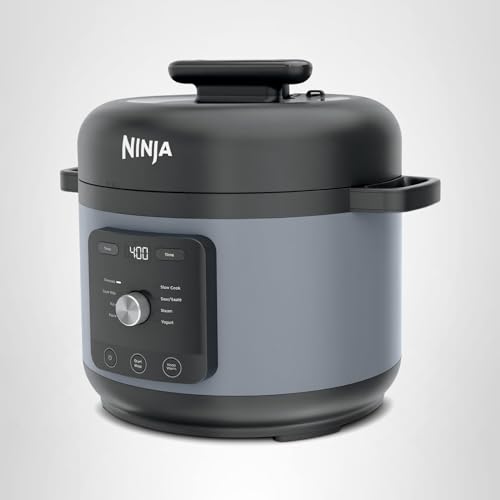 Ninja HyperHeat 9-in-1 Electric Pressure Cooker | 6.5 Qt Multi Cooker with Sear/Sauté, Slow Cooker, Rice Cooker, Sous Vide | 1200W | Fast Cooking, PFAS-Free Pot | Stone Purple | PC201SP