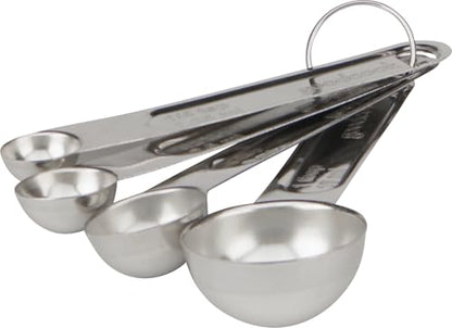 Good Cook Classic Set of 4 Stainless Steel Measuring Spoons