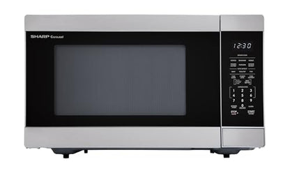 SHARP Countertop Microwave Oven with Removable 13.6" Carousel Turntable, 1100 Watt, 1.6 Cubic Feet, Stainless Steel