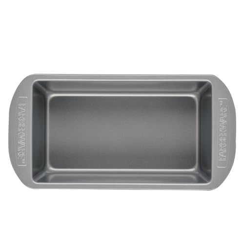 Farberware Bakeware Meatloaf/Nonstick Baking Loaf Pan Set, Two 9-Inch x 5-Inch, Gray