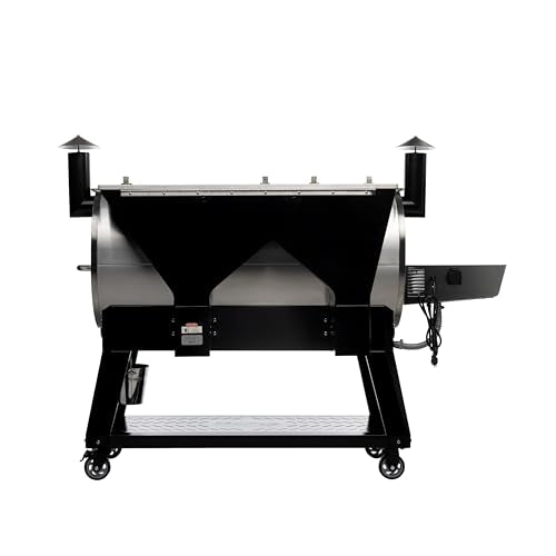 recteq DualFire 1200 Wood Pellet Smoker Grill, Wi-Fi Electric Pellet Grills, Dual Chambers for Hot and Fast + Low and Slow Cooking | DualFire 1200 + Grill Cover Bundle