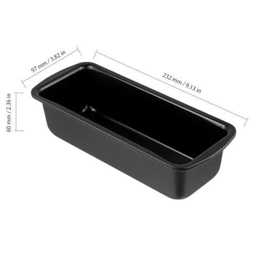 ZEONHAK Loaf Pan, 9x4 Inch Set of 5 Rectangular Baking Bread Loaf Pan with Easy Clean Non-Stick for Lasagna, Meatloaf Breads, Cake, Sandwich