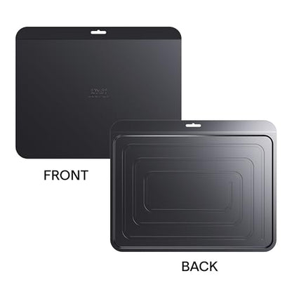 Baker's Secret Insulated Cookie Sheet Cookie Tray 13" x 9", Carbon Steel Insulation Double Wall, for Baking Roasting Cooking, Dishwasher Safe Home Baking Supplies Accessories (2x Insulated 13")