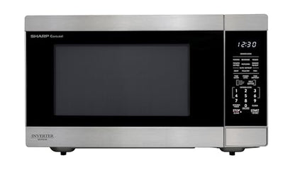 SHARP Countertop Microwave Oven with Removable 16.5" Carousel Turntable, 1200 Watt, 2.2 Cubic Feet, Stainless Steel