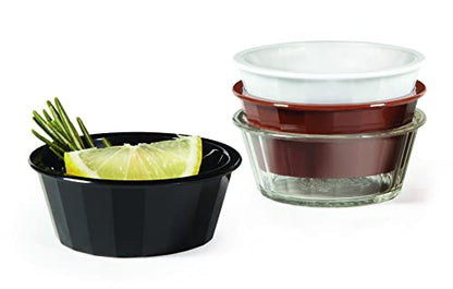G.E.T. ER-020-W White 2 oz. Fluted Ramekin, Break Resistant, White (Pack of 12)