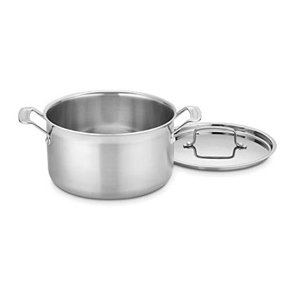 Cuisinart MCP44-24N MultiClad Pro 6-Quart Skillet, Saucepot w/Cover