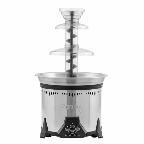 Sephra Elite 19" Home Fondue Fountain - 6lb Capacity - Serves 30-40 People