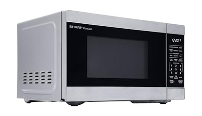 SHARP Countertop Microwave Oven with Removable 10.6" Carousel Turntable, 900 Watt, 0.9 Cubic Feet, Stainless Steel