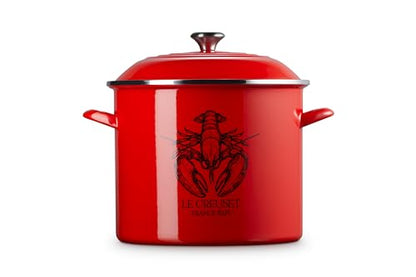 Le Creuset Enamel On Steel Traditional Lobster Stockpot, 20 qt., Carmin