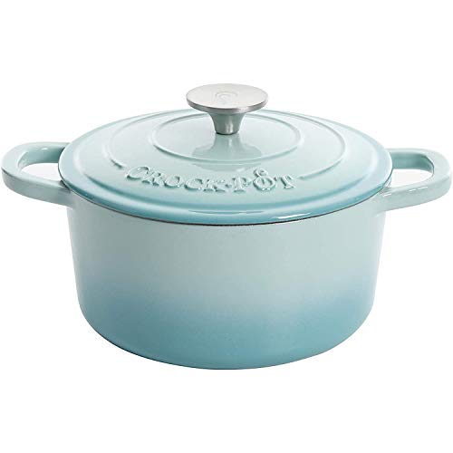 Crock-Pot Artisan Round Enameled Cast Iron Dutch Oven, 3-Quart, Blush Pink
