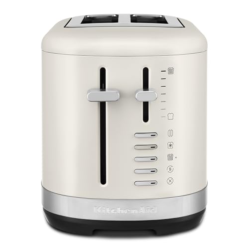 KitchenAid 2 Slice Automatic Toaster with Extra Wide Slots, KMT2109, Porcelain White