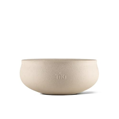 TIKI Citronella Candle 2-Pack – 7-Inch White Wax Bowl with Concrete Finish – Outdoor Decorative Candles for Patio, Deck, Garden, Backyard & Camping