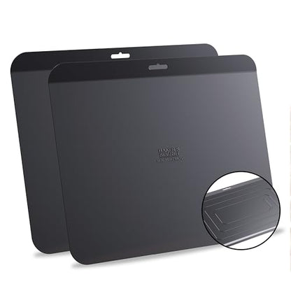 Baker's Secret Insulated Cookie Sheet Cookie Tray 13" x 9", Carbon Steel Insulation Double Wall, for Baking Roasting Cooking, Dishwasher Safe Home Baking Supplies Accessories (2x Insulated 13")