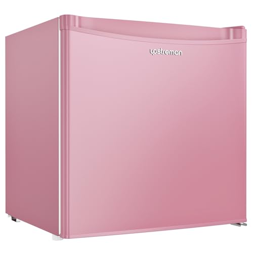 Upstreman 1.7 Cu.ft Mini Fridge with Freezer, Pink-FR17