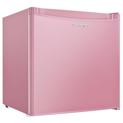 Upstreman 1.7 Cu.ft Mini Fridge with Freezer, Pink-FR17