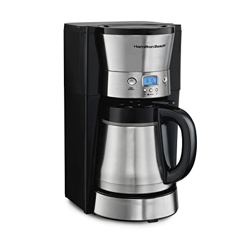 Hamilton Beach Programmable Drip Coffee Maker with 10 Cup Thermal Carafe