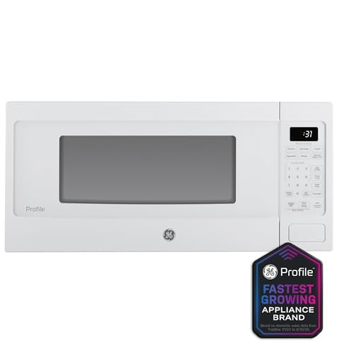 GE Profile PCHK11S1WWW 1.1 Cu Ft Countertop Microwave, 800W, Sensor Cooking, Scan-to-Cook, Wi-Fi Enable, Built-In Capable, White