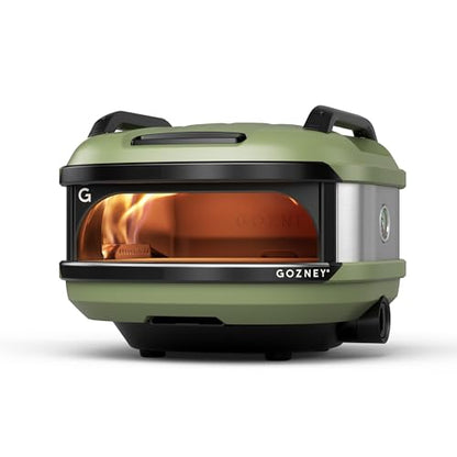 Gozney Tread Portable Pizza Oven, Olive, Makes 12” Pizzas - Revolutionary Lateral Gas Burner, Quick Heat Up, Lightweight & Rugged Design
