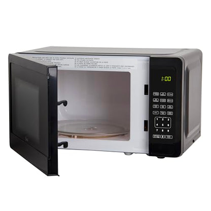 Avanti Microwave Oven 700-Watts Compact with 6 Pre Cooking Settings, Speed Defrost, Electronic Control Panel and Glass Turntable, 0.7-Cu.Ft., Black