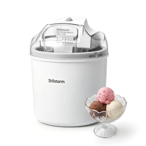 Stillstorm Ice Cream Maker，1.5 Quarts Ice Cream Machine for Home