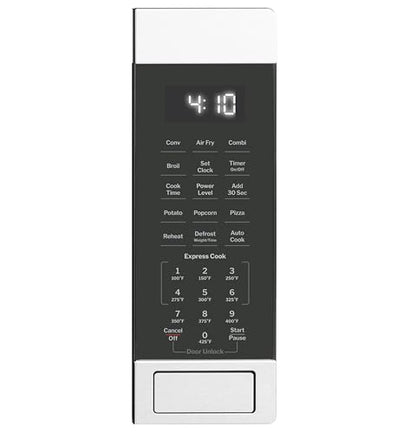GE 4-in-1 Countertop Microwave Oven, 1.0 Cu Ft, 1050W Convection Microwave with Air Fry & Broil, Compact and Quiet, Stainless Steel, Ideal for Apartments, Dorms & Offices, GCST10A1WSS