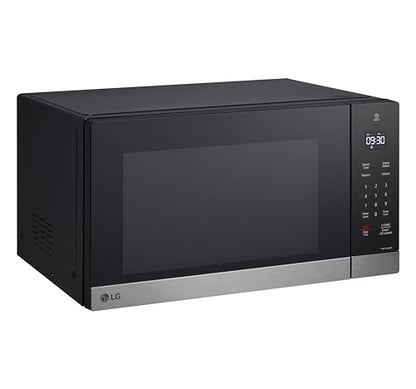 LG Countertop Microwave, 1.5 cu. ft., Stainless Steel, 21.44"x12.13"x16.19", Smart Inverter, Sensor Cooking, 1200 Watts