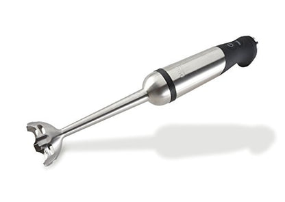 All-Clad Electrics Stainless Steel Immersion Blender 2 Piece Turbo Function 600 Watts Detachable, Variable Speed Control, Hand Blander, 9-1/4-inch