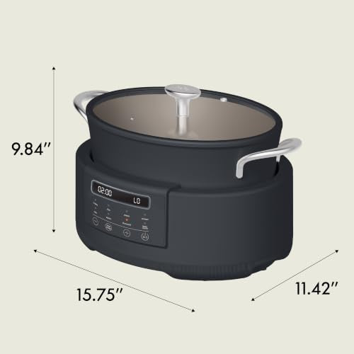 bella Multi 10-in-1 7qt MultiCooker, Non-Toxic, Nonstick Coating, Slate