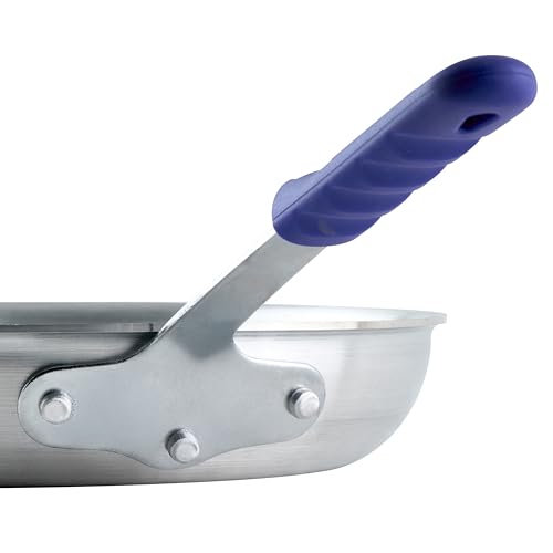 Winco Commercial-Grade Aluminium Fry Pan/Skillet, Natural Finish with Cool Touch Handle, 12"