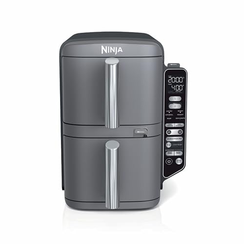 Ninja DoubleStack XL Smart Air Fryer, 10 Qt, 6-in-1, Grey, SL451