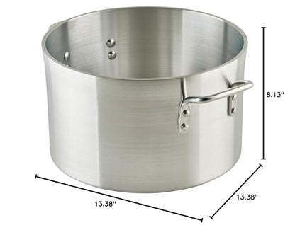 Winco 6.0mm Aluminum Sauce Pot, 14-Quart