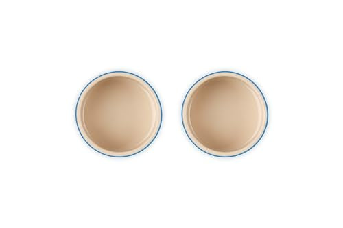 Le Creuset Stoneware Round Ramekin Straight Wall Set of 2, 7 oz. Each, Marseille