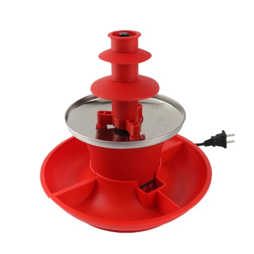 FOSA Chocolate Sauce Fountain Party Fountain, 3 Tier MINI Chocolate Sauce Fountain, Electric Melting Machine with High Capacity for BBQ Sauce,Ranch,Nacho Cheese