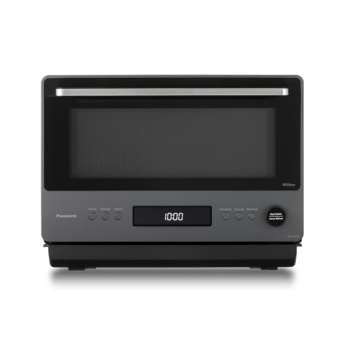 Panasonic Japanese Microwave, 1.0 cu. ft. 1200W Clean Design Flatbed Countertop Microwave Oven with Genius Sensor 2.0 One-Touch Cooking and Reheating, Inverter Technology, Auto Defrost – NN-SF57RM