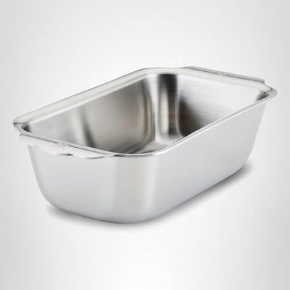 Hestan Provisions OvenBond – Tri-ply Clad Stainless Steel, 1-Pound Loaf Pan (9" x 5")