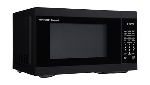 Sharp SMC1161KB 1.1 cu. ft. 1000W Black Countertop Microwave Oven