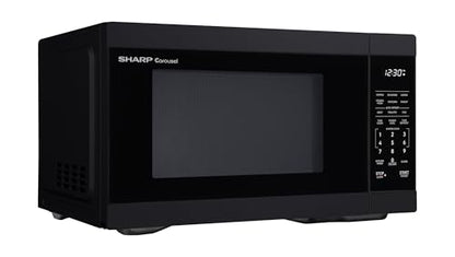 Sharp SMC1161KB 1.1 cu. ft. 1000W Black Countertop Microwave Oven