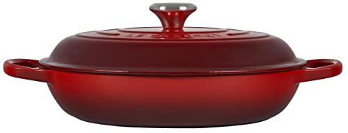Le Creuset Enameled Cast Iron Signature Braiser, 3.5 qt., Cerise