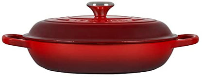 Le Creuset Enameled Cast Iron Signature Braiser, 3.5 qt., Cerise